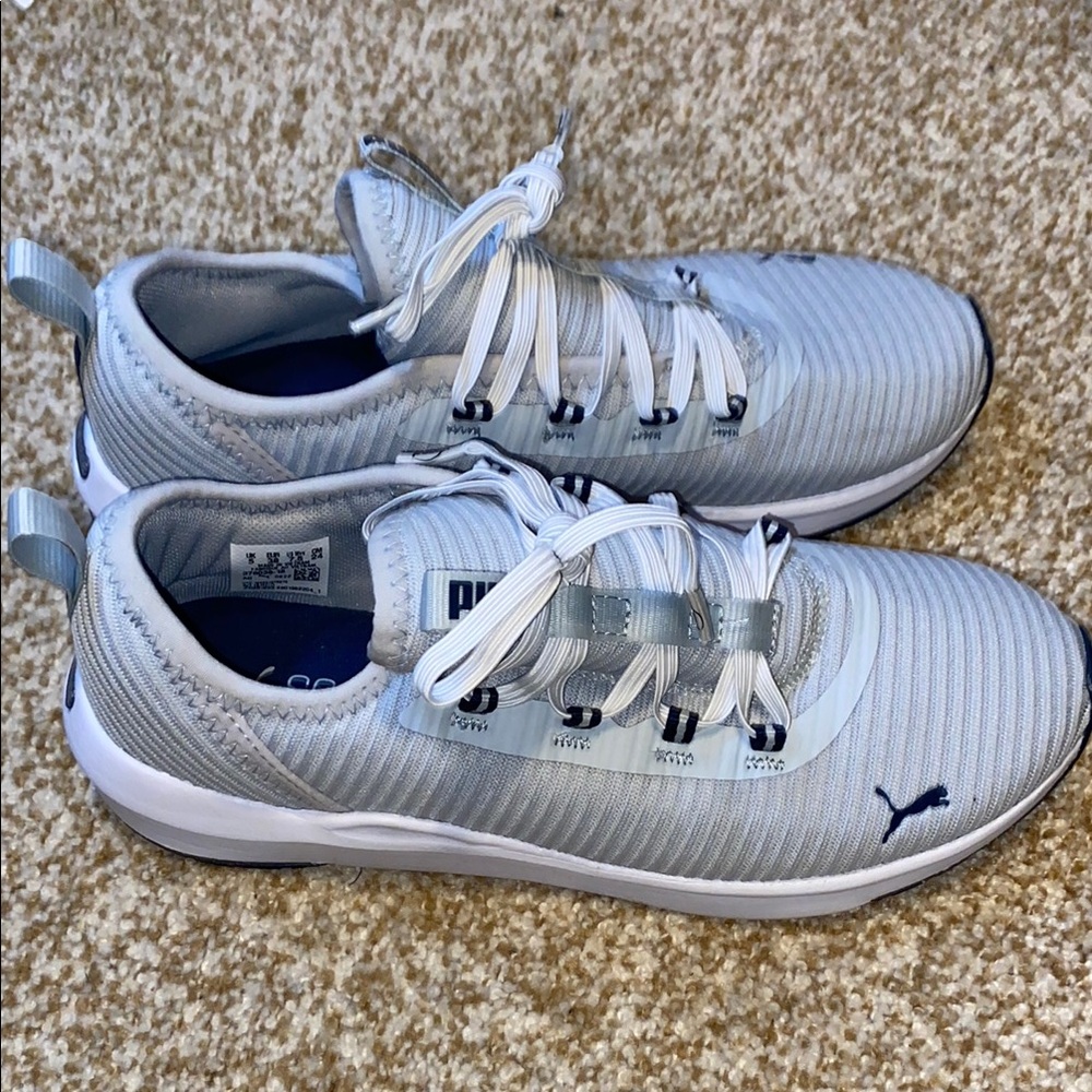 Puma Light Gray Athletic Sneakers Women 7.5 - Picture 10 of 14